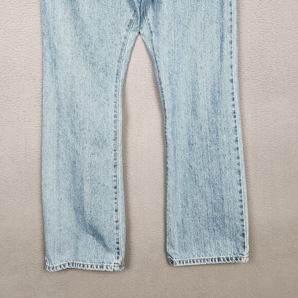 Levis 517 Jeans Mens 33x30 Light Blue Boot Cut Denim Light Wash Zip Fly Classic - Picture 8 of 15